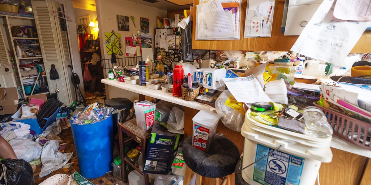 When biological contamination is present, cleanup requires more than organizing or removal. It involves safe handling, disinfection, and careful restoration to return the space to livable conditions.